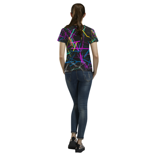 New Pattern factory 1A by JamColors All Over Print T-shirt for Women/Large Size (USA Size) (Model T40)