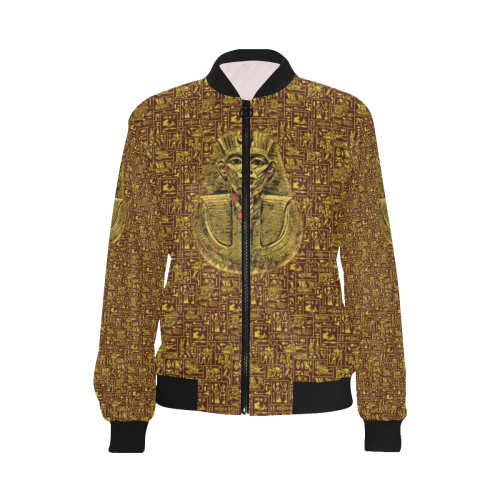 Sphinx of Giza All Over Print Bomber Jacket for Women (Model H36)