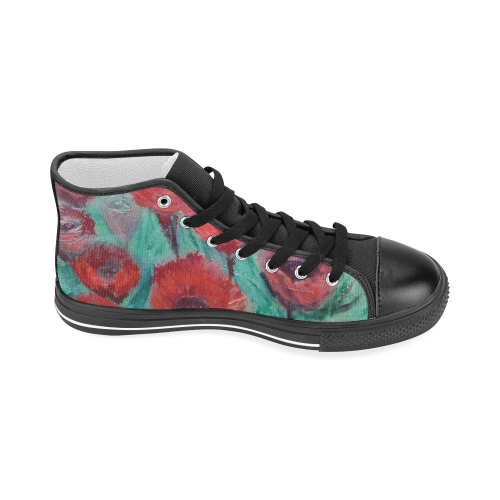 popflowers Women's Classic High Top Canvas Shoes (Model 017)