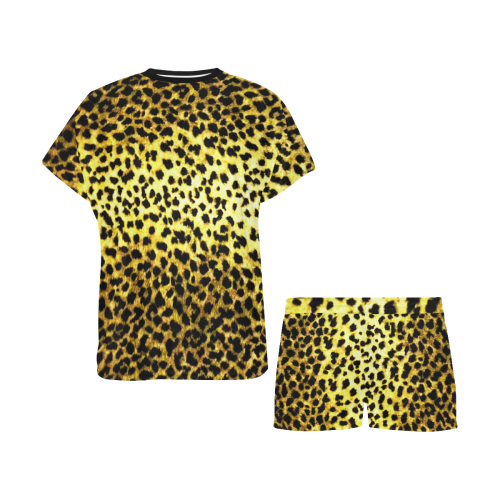 LEOPARD b Women's Short Pajama Set