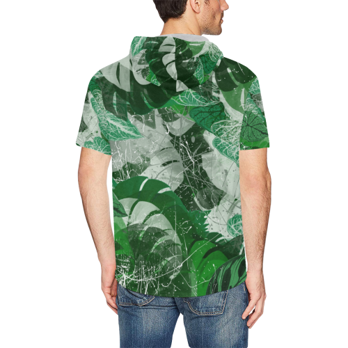 Tropicalia All Over Print Short Sleeve Hoodie for Men (Model H32)