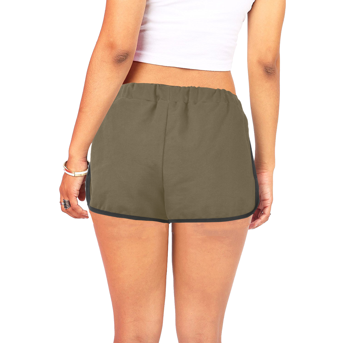 Olive Women's All Over Print Relaxed Shorts (Model L19)