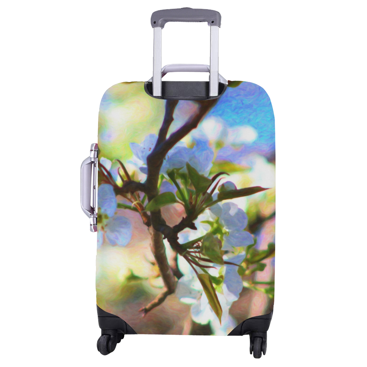 Pear Tree Blossoms Luggage Cover/Large 26"-28"