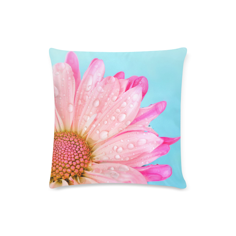 Flower Custom Zippered Pillow Case 16"x16" (one side)