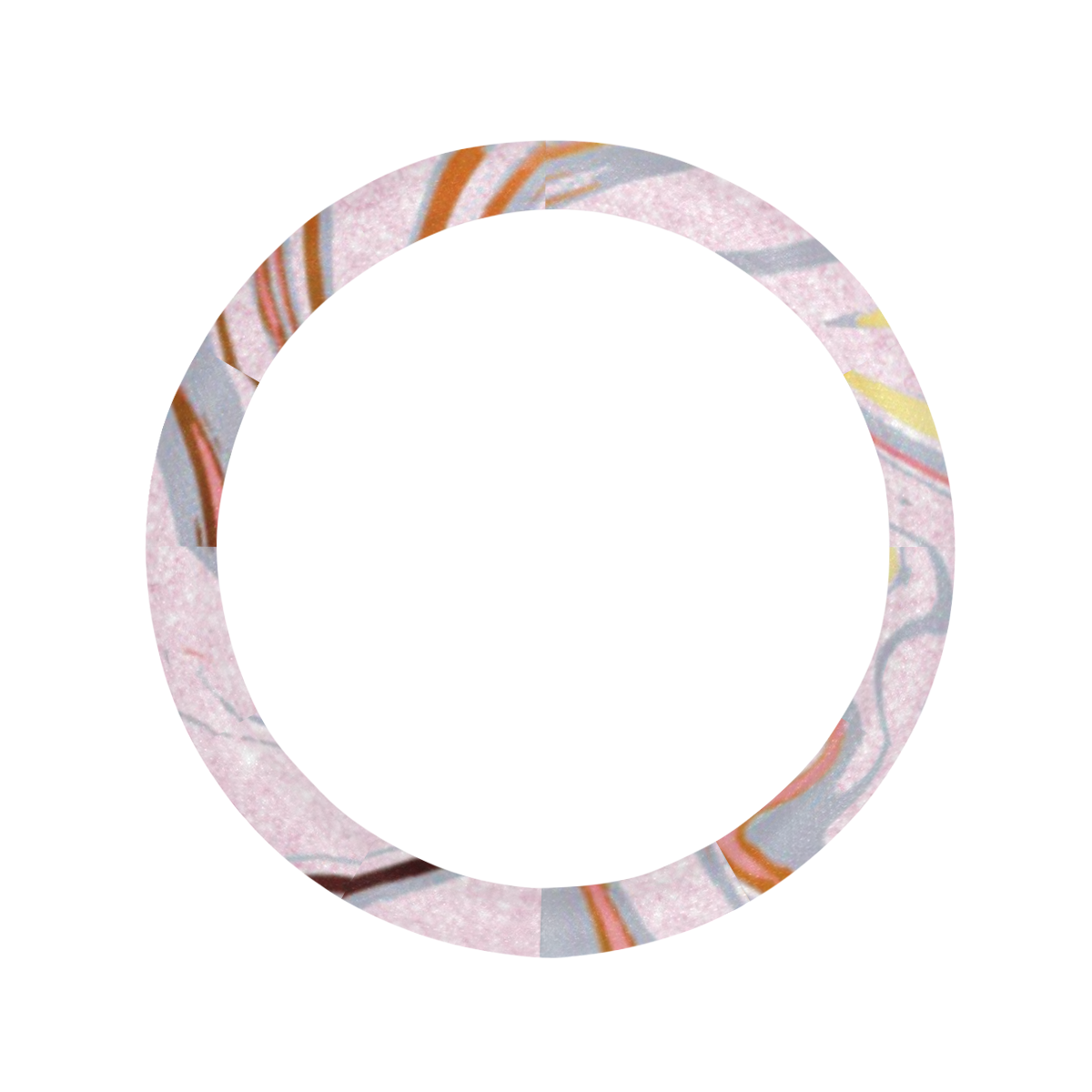 rose gold Glitter gradient marble Steering Wheel Cover with Anti-Slip Insert