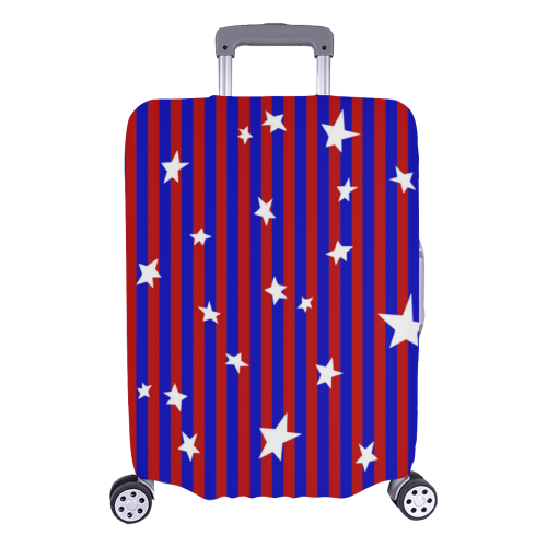 Stars with Blue and Red Stripes Luggage Cover/Large 26"-28"
