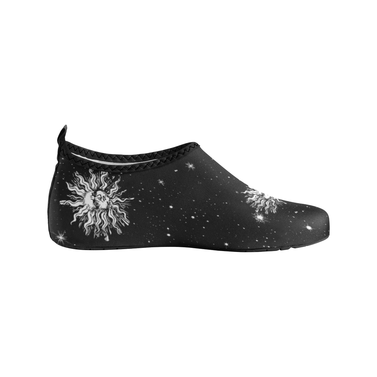 Mystic Stars, Moon and Sun Kids' Slip-On Water Shoes (Model 056)