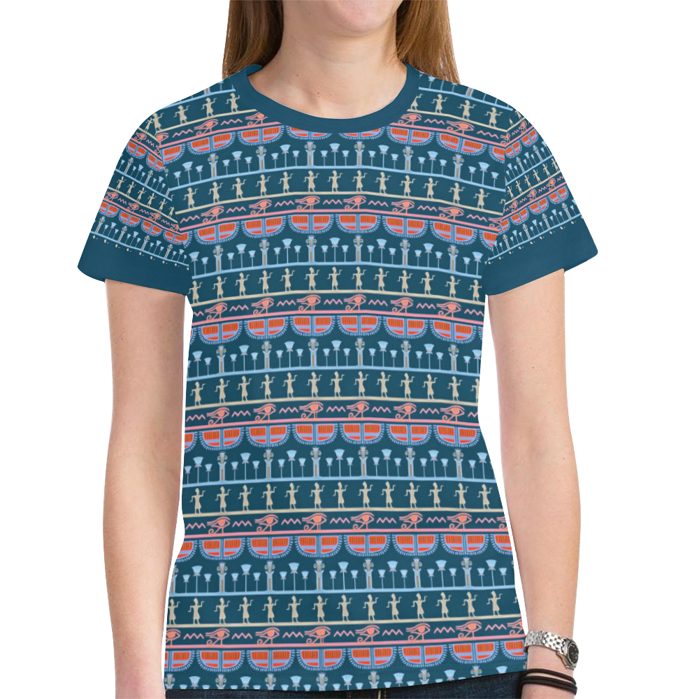 Egyptian Breeze New All Over Print T-shirt for Women (Model T45)