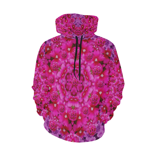 flower suprise to love and enjoy All Over Print Hoodie for Women (USA Size) (Model H13)