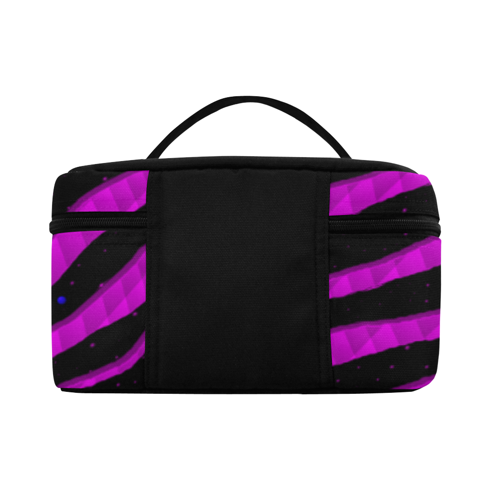 Ripped SpaceTime Stripes - Pink Cosmetic Bag/Large (Model 1658)