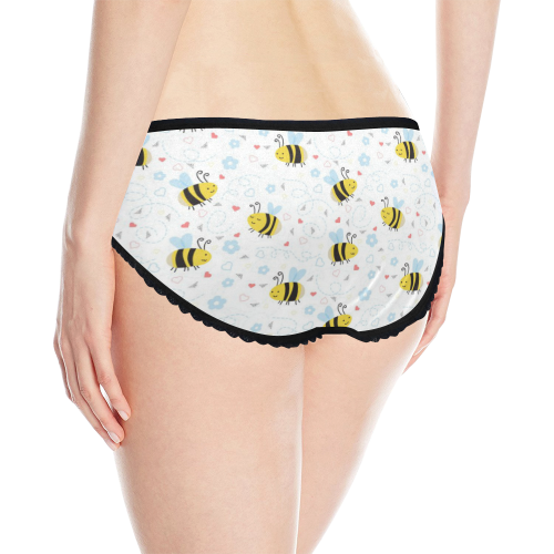 Cute Bee Pattern Women's All Over Print Classic Briefs (Model L13)