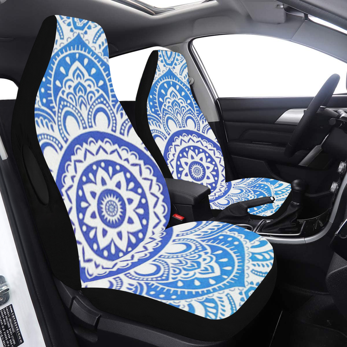 MANDALA LOTUS FLOWER Car Seat Cover Airbag Compatible (Set of 2)