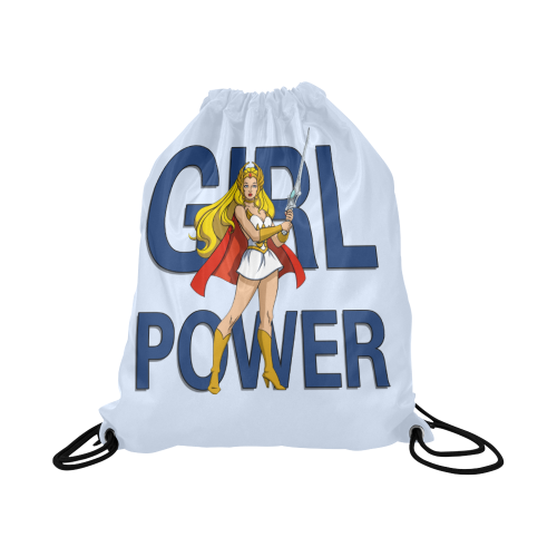 Girl Power (She-Ra) Large Drawstring Bag Model 1604 (Twin Sides)  16.5"(W) * 19.3"(H)