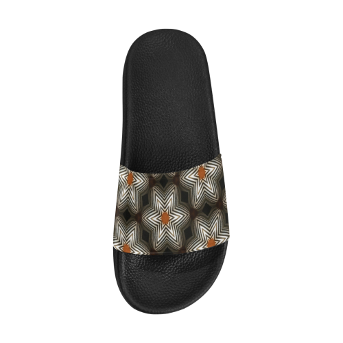 Flower Zebra Abstract pattern Women's Slide Sandals (Model 057)