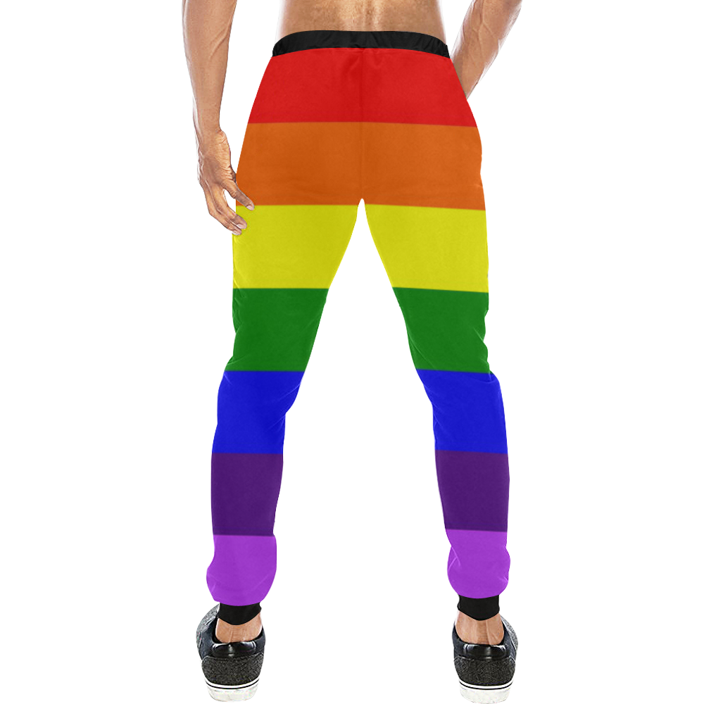 Rainbow Flag (Gay Pride - LGBTQIA+) Men's All Over Print Sweatpants (Model L11)