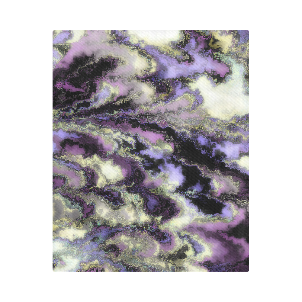 Purple marble Duvet Cover 86"x70" ( All-over-print)
