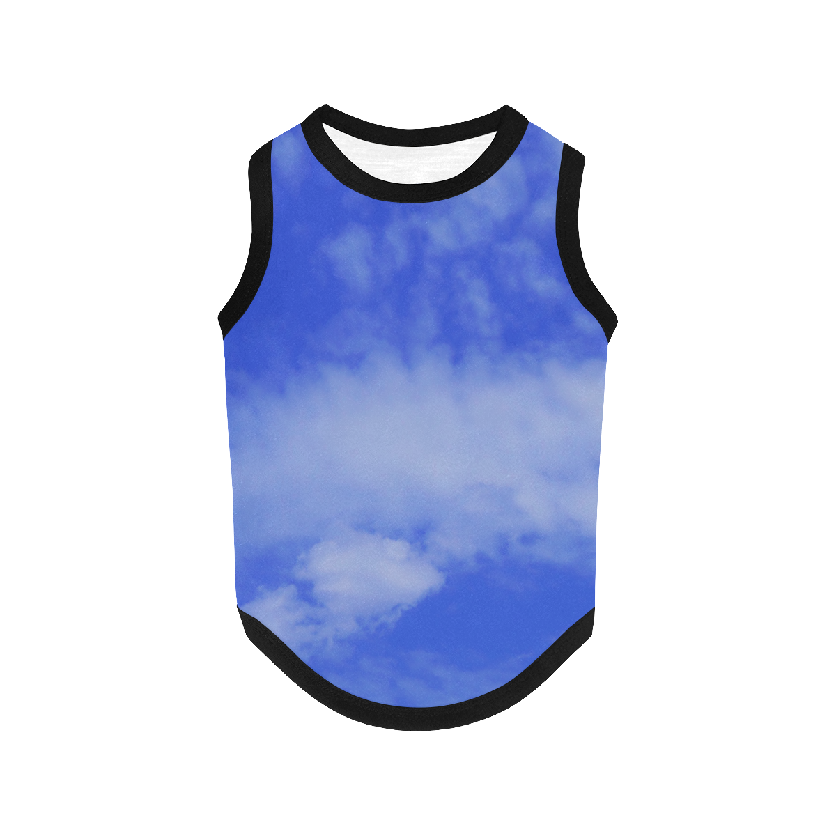 Blue Clouds All Over Print Pet Tank Top