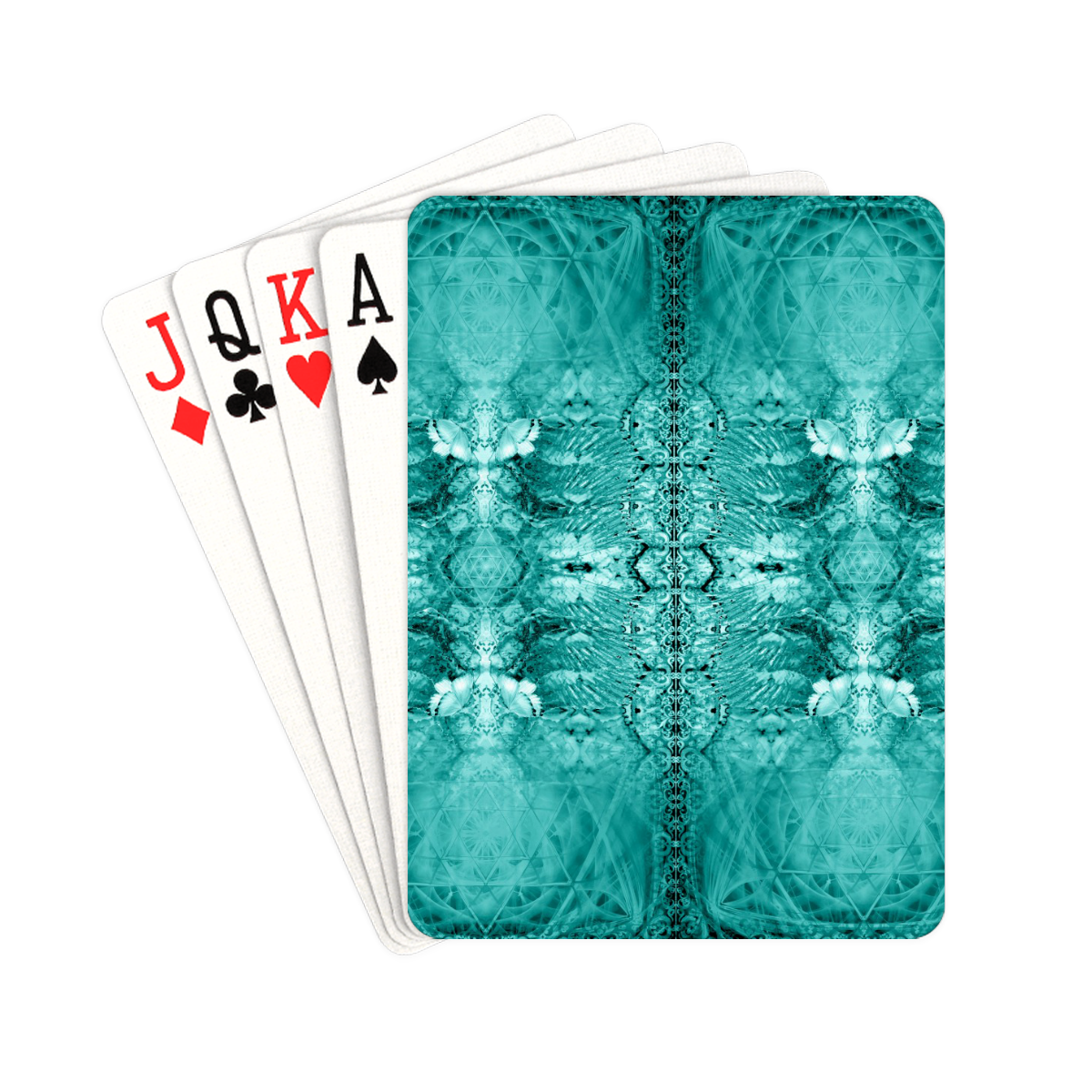 wings blue-10 Playing Cards 2.5"x3.5"