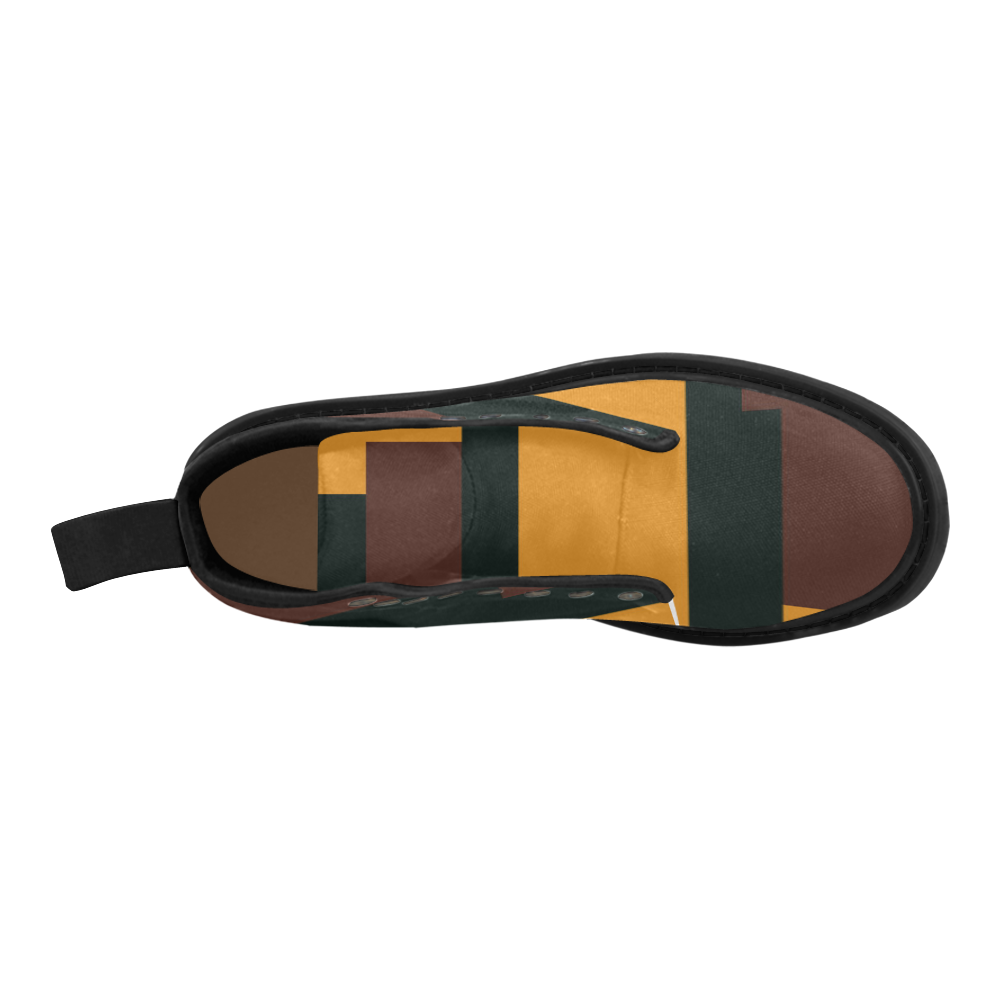fashionable Martin Boots for Men (Black) (Model 1203H)