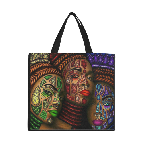 tribal design All Over Print Canvas Tote Bag/Large (Model 1699)