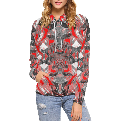 sml 5000TRYONE 113 A27 All Over Print Hoodie for Women (USA Size) (Model H13)
