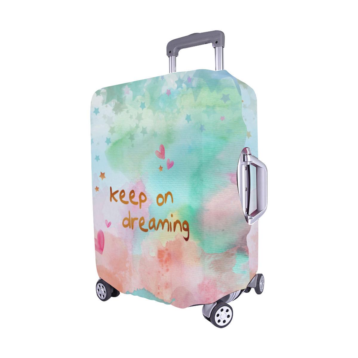 KEEP ON DREAMING - pastel Luggage Cover/Medium 22"-25"