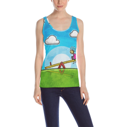 Imaginary Friend All Over Print Tank Top for Women (Model T43)