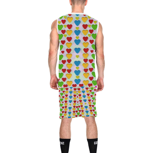 So sweet and hearty as love can be All Over Print Basketball Uniform