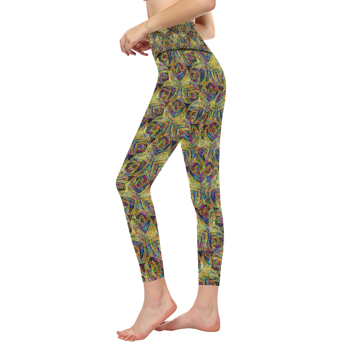 Rosebud4 Women's All Over Print High-Waisted Leggings (Model L36)