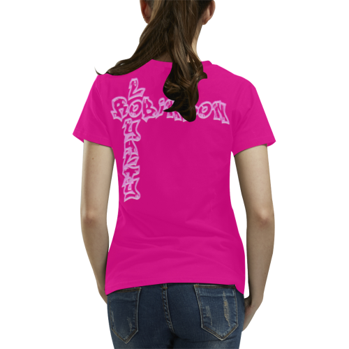 Family design All Over Print T-shirt for Women/Large Size (USA Size) (Model T40)