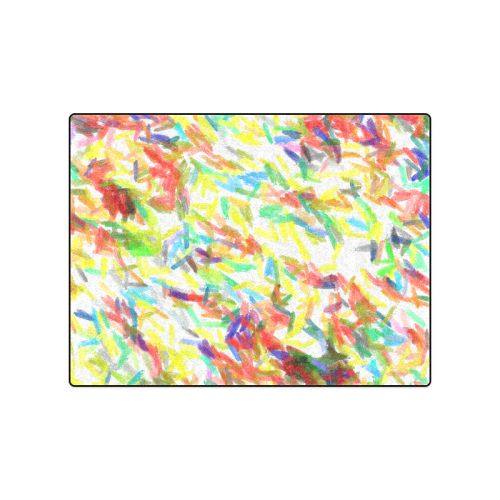 Colorful brush strokes Blanket 50"x60"