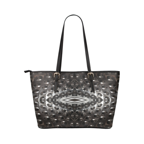 in the machine Leather Tote Bag/Small (Model 1651)