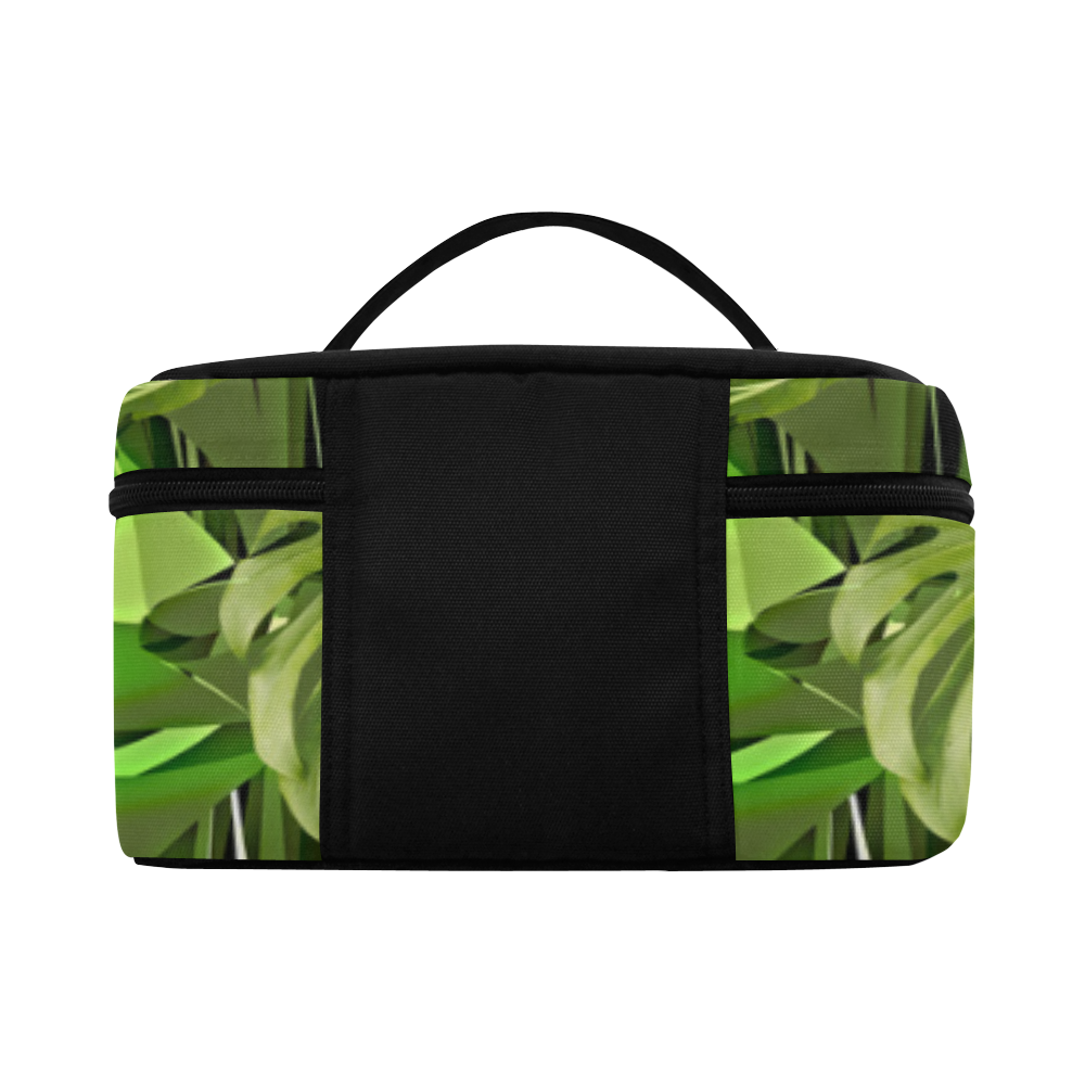 Tropical Jungle Leaves Camouflage Cosmetic Bag/Large (Model 1658)