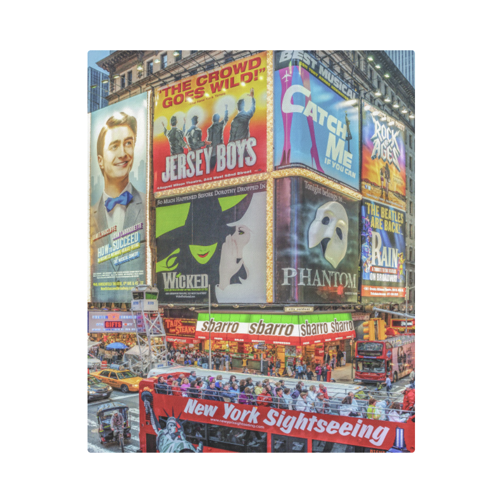 Times Square II (vertical) Duvet Cover 86"x70" ( All-over-print)