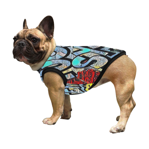 GRAFFITI FUCK SYSTEM FOR DOGS All Over Print Pet Tank Top