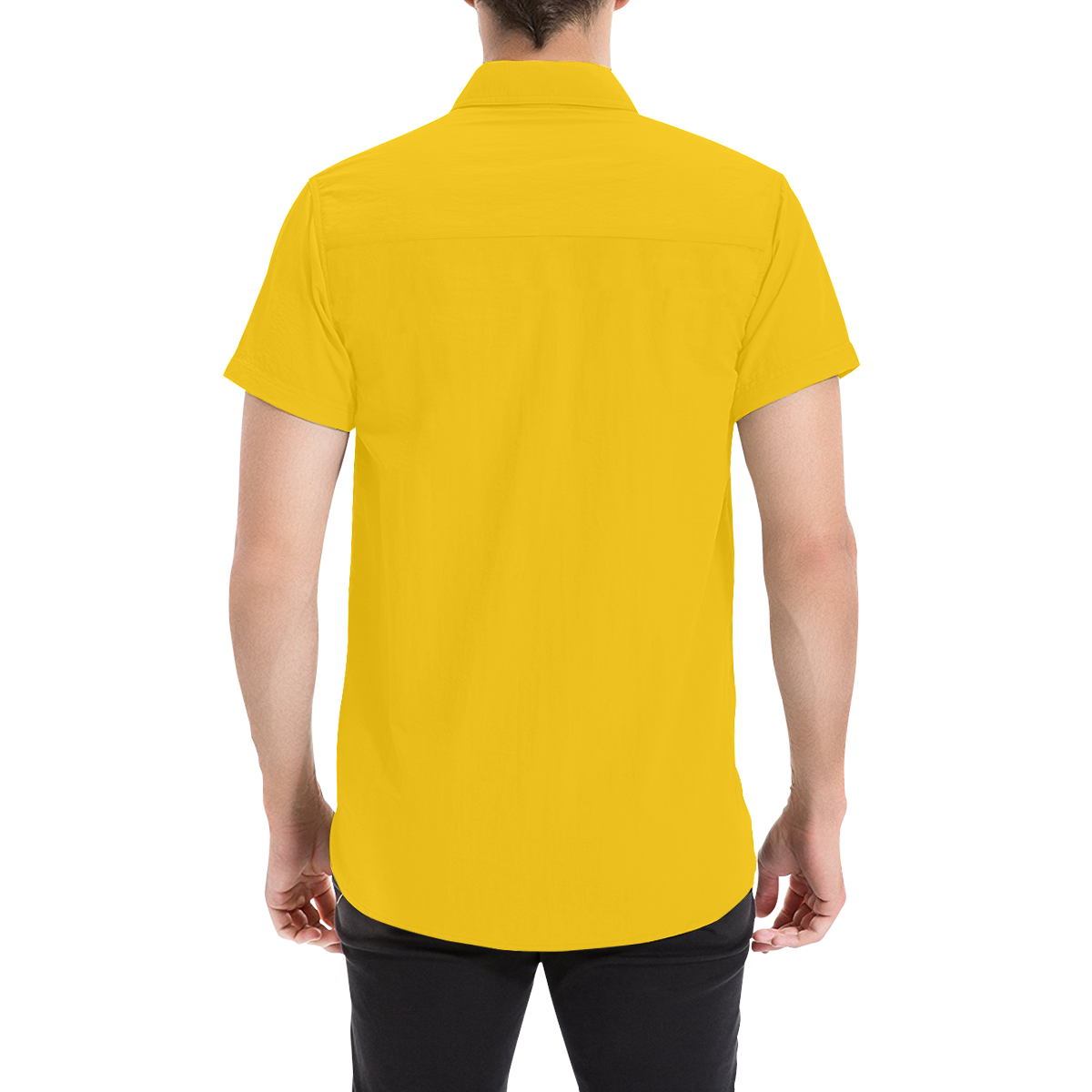 color mango Men's All Over Print Short Sleeve Shirt (Model T53)