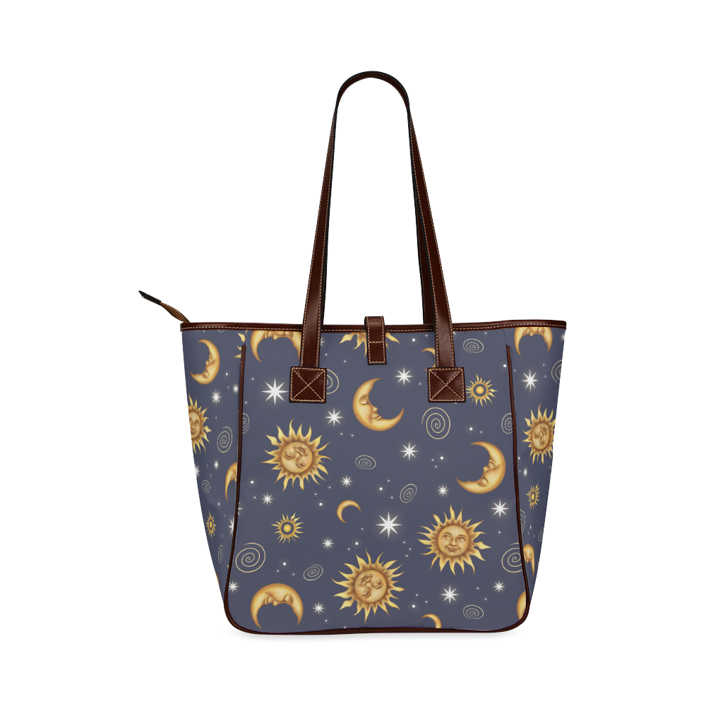 Vintage Celestial Pattern Classic Tote Bag (Model 1644)
