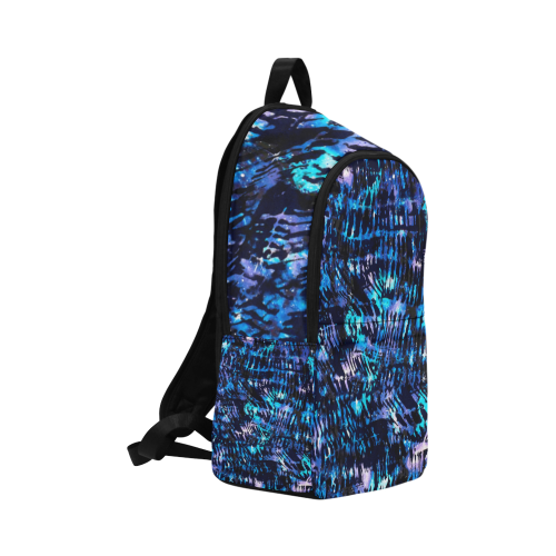 Blue Cosmos Shibori Pattern Fabric Backpack for Adult (Model 1659)