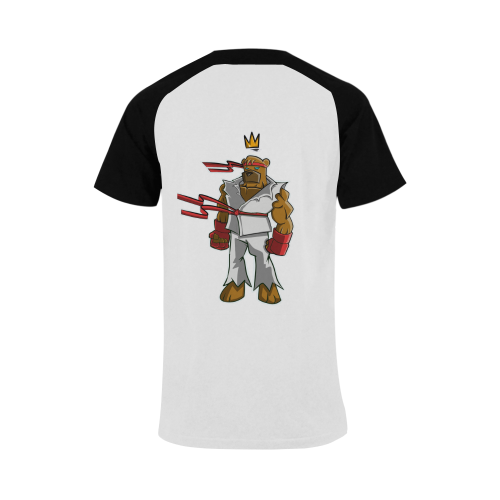 Kung Fu Ted Men's Raglan T-shirt (USA Size) (Model T11)