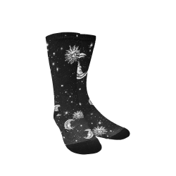 Mystic Stars, Moon and Sun Women's Custom Socks