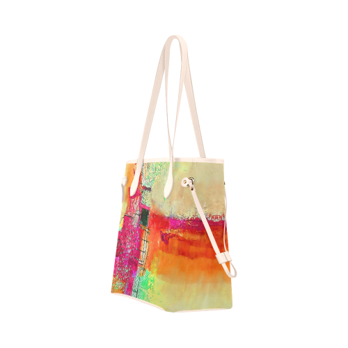 groove Clover Canvas Tote Bag (Model 1661)