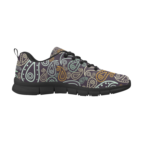 colorful paisley Men's Breathable Running Shoes (Model 055)