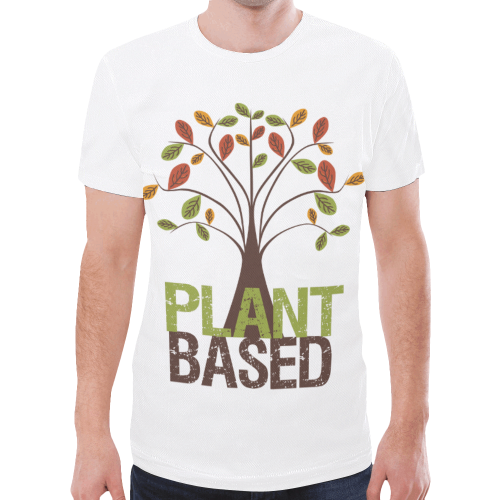 Plant Based Tree New All Over Print T-shirt for Men (Model T45)