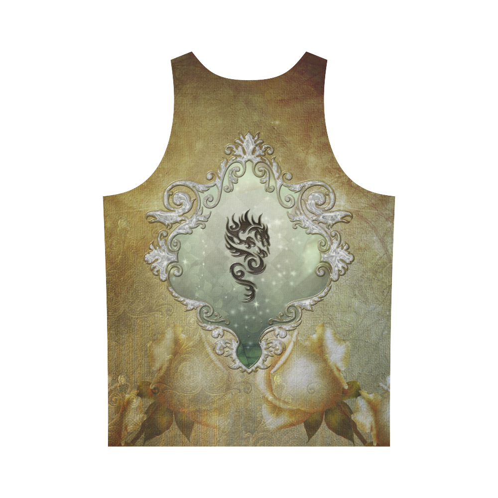 Awesome tribal dragon All Over Print Tank Top for Men (Model T43)