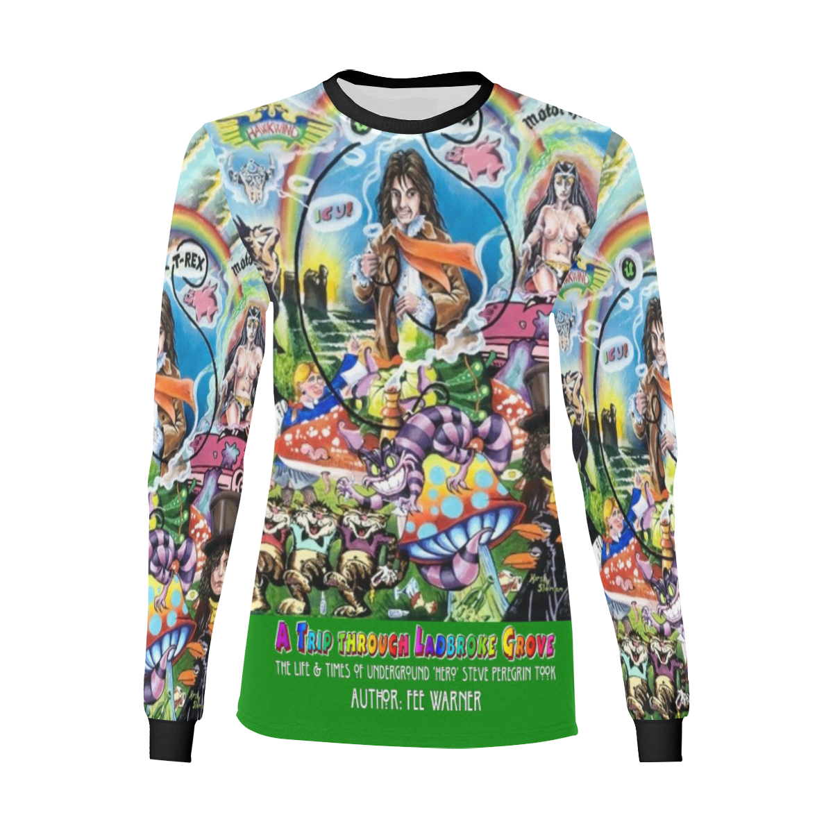 The Took Book artwork by Kirsty Sloman Women's All Over Print Long Sleeve T-shirt (Model T51)