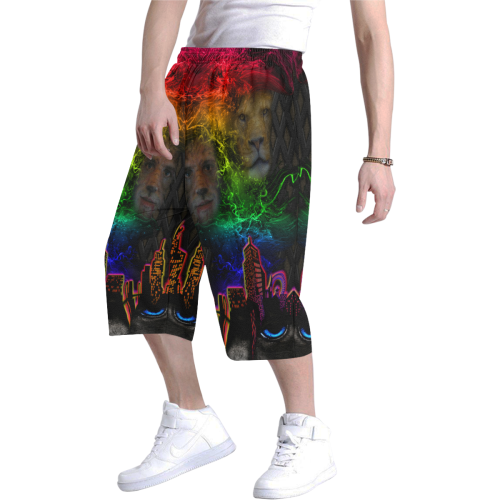 TheONE Savior - Beast is Back Men's All Over Print Baggy Shorts (Model L37)
