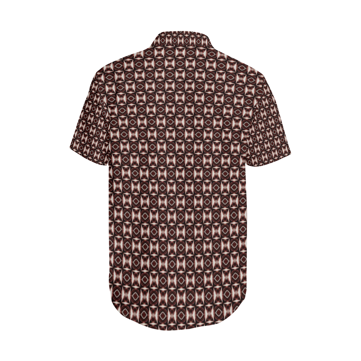 King Solomon Gothic Underground Satin Dress Shirt Men's Short Sleeve Shirt with Lapel Collar (Model T54)