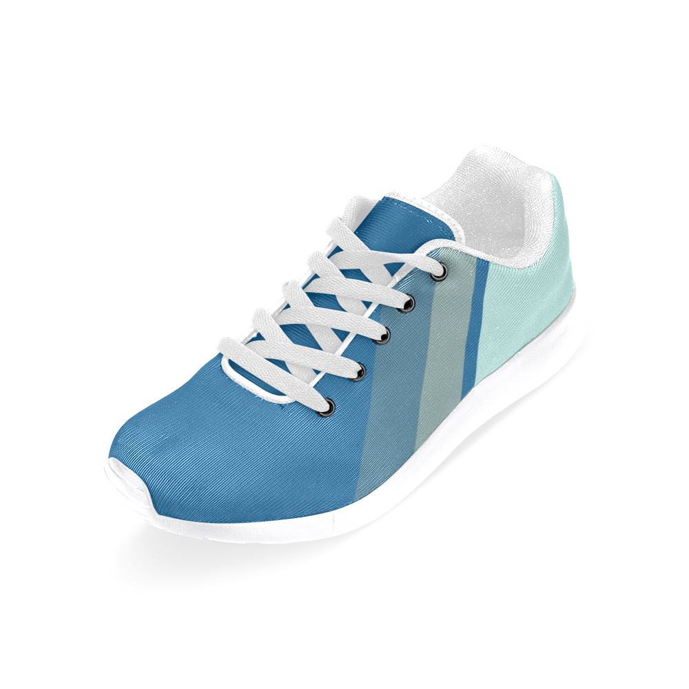 Classic Blue Layers on Bleached Coral Men’s Running Shoes (Model 020)