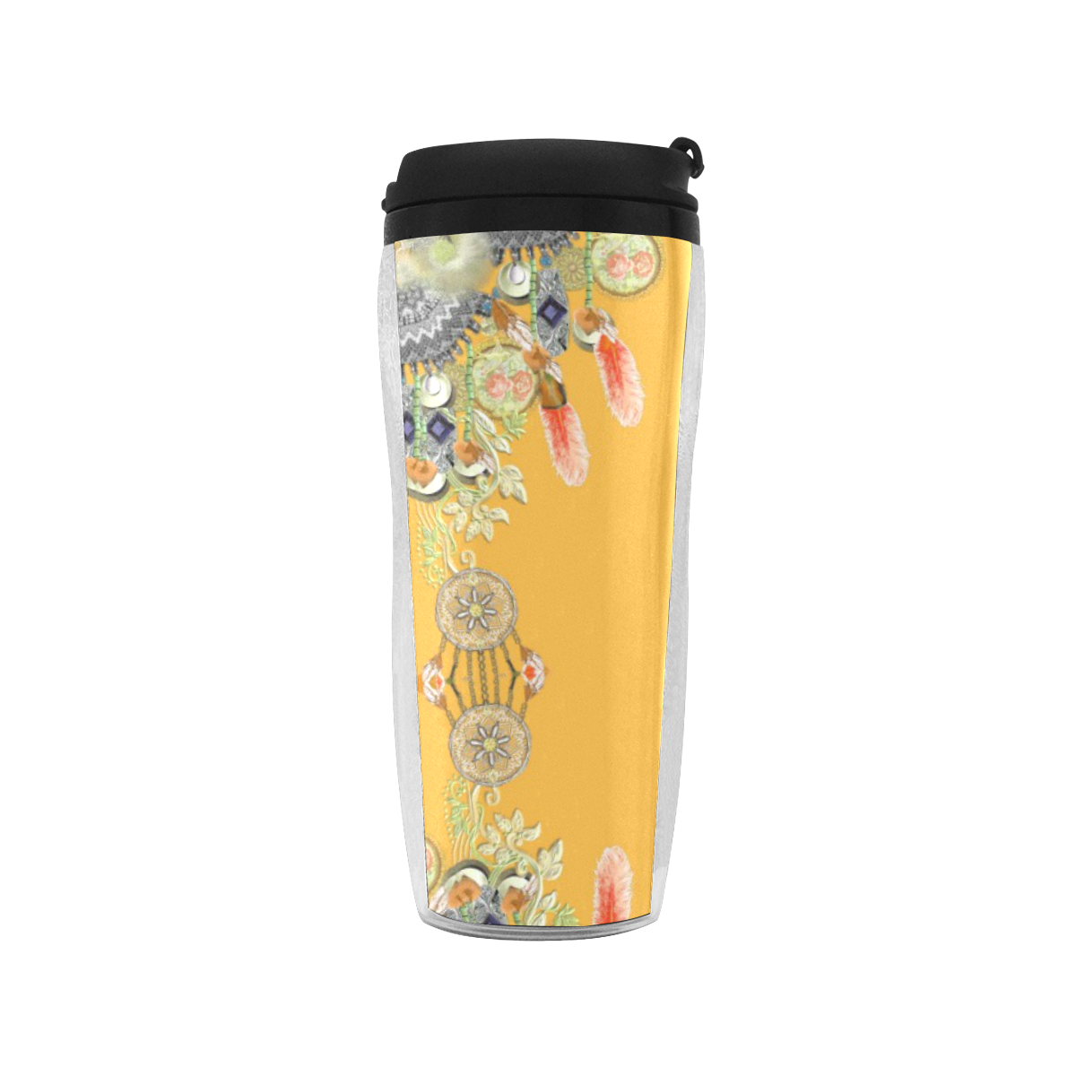 jewels yellow Reusable Coffee Cup (11.8oz)