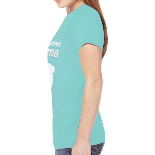 No Drama Llama New All Over Print T-shirt for Women (Model T45)